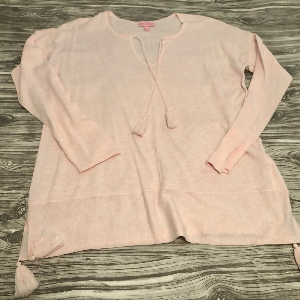Lilly Pulitzer Pink Sweater Large